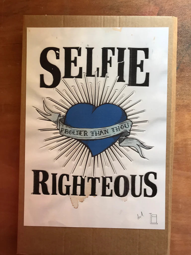 SELFIE RIGHTEOUS (LABOUR, CONSERVATIVE, LIB DEM COLOURS)