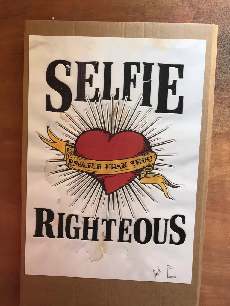 SELFIE RIGHTEOUS (LABOUR, CONSERVATIVE, LIB DEM COLOURS)