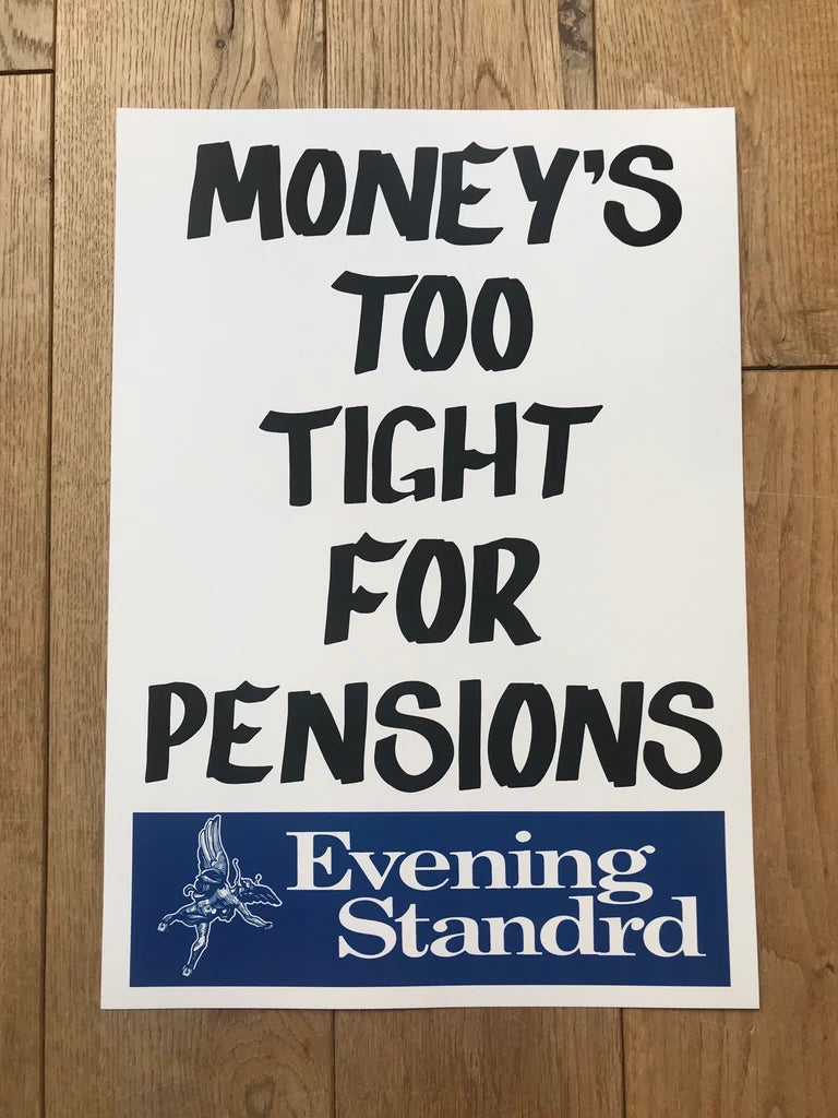 EVENING STANDARD MONEYS TOO TIGHT FOR PENSIONS