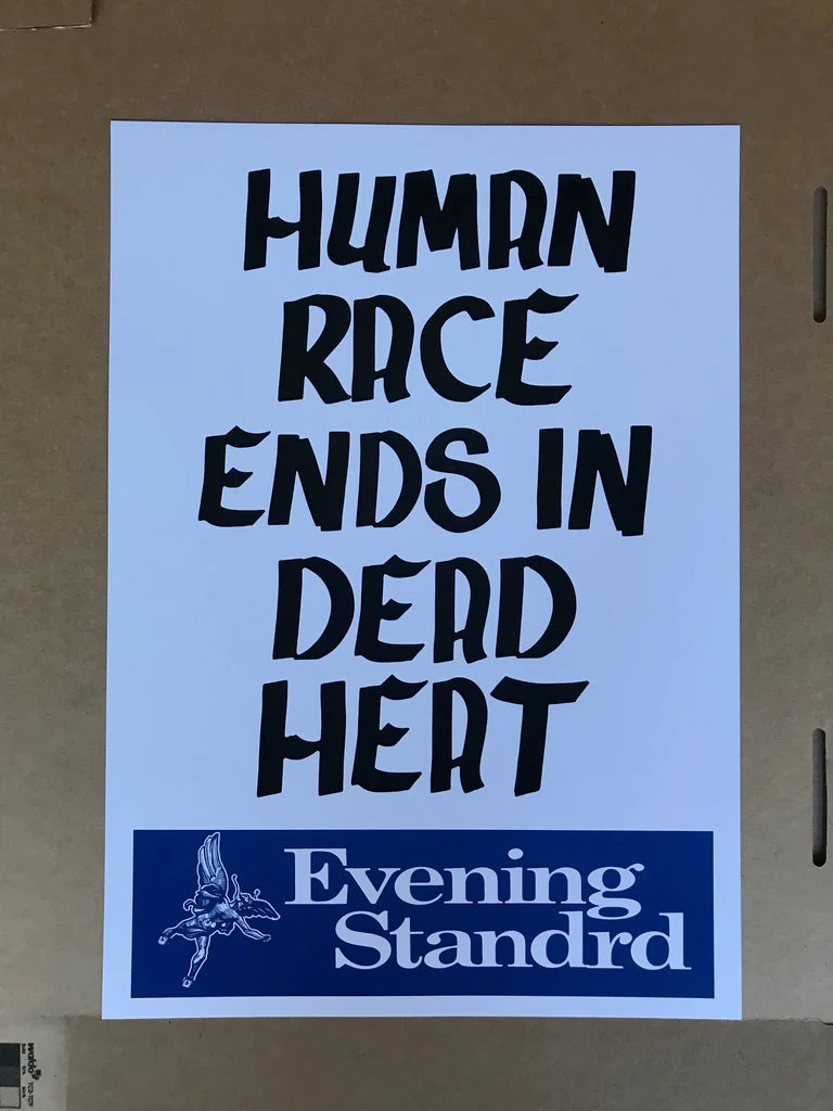 EVENING STANDARD HUMAN RACE ENDS IN DEAD HEAT