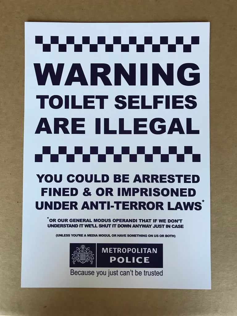 STREET ART TOURS ARE ILLEGAL WARNING WITH FAKE TANS AND TOILET SELFIES