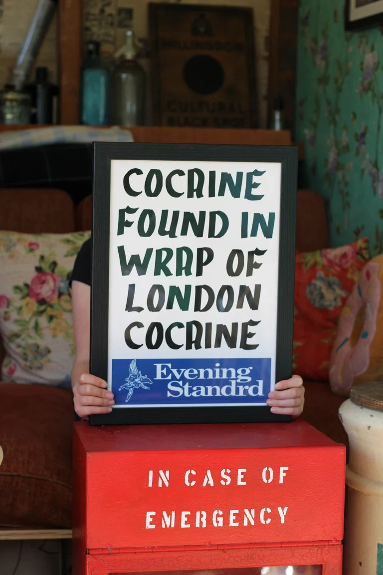 EVENING STANDARD COCAINE FOUND IN WRAP OF LONDON COCAINE