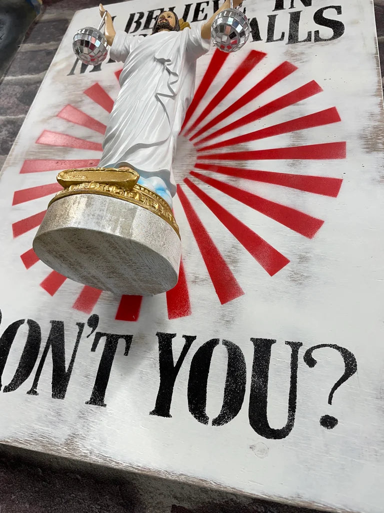 JESUS I BELIEVE IN MIRROR BALLS 3D