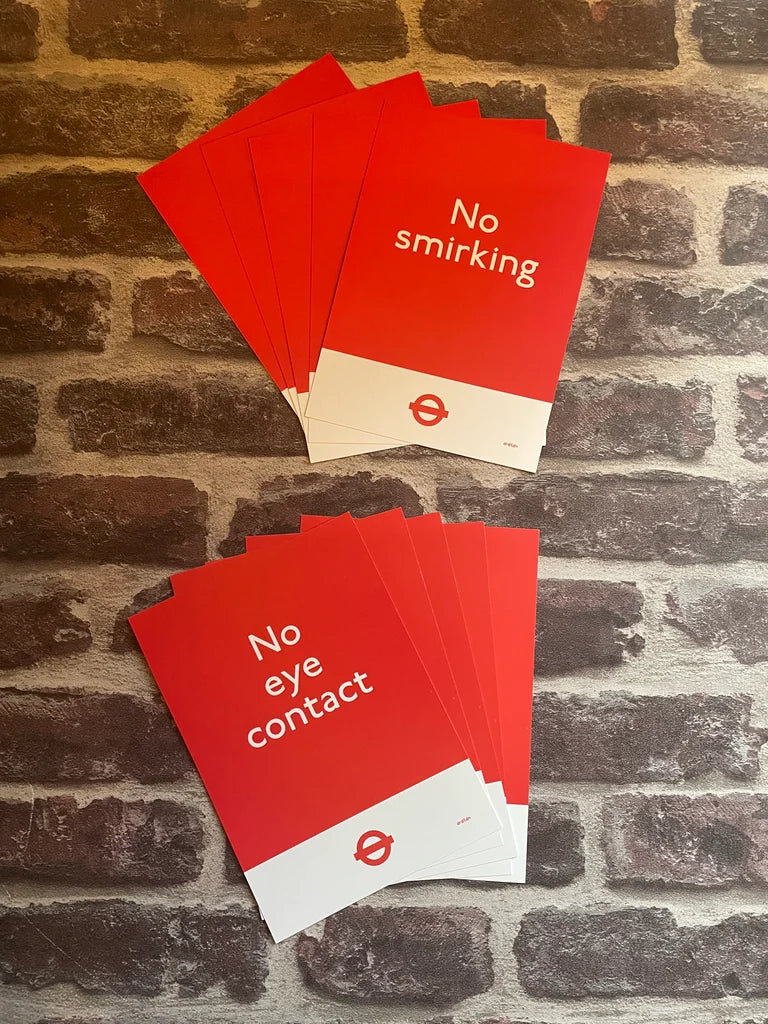 NO EYE CONTACT & NO SMIRKING PACK OF 20 X A5
