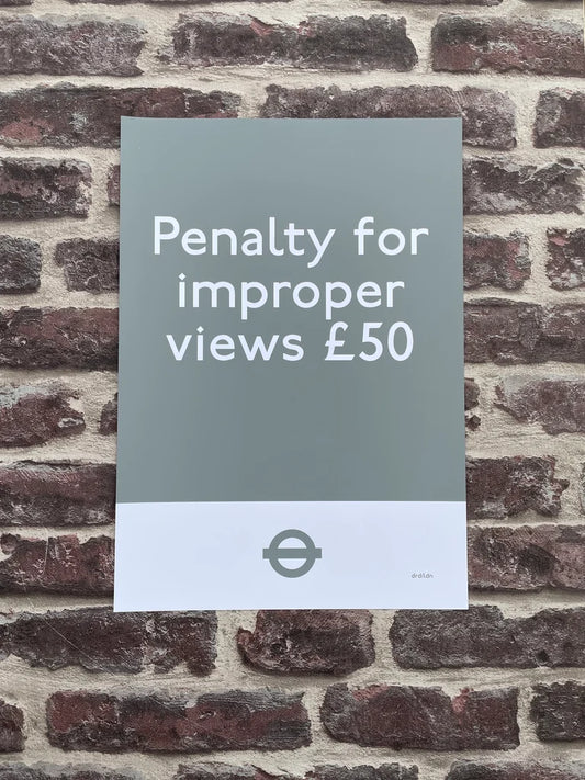 PENALTY FOR IMPROPER VIEWS JUBILEE LINE