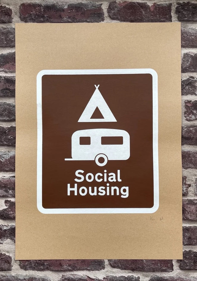 SOCIAL HOUSING SCREEN PRINT