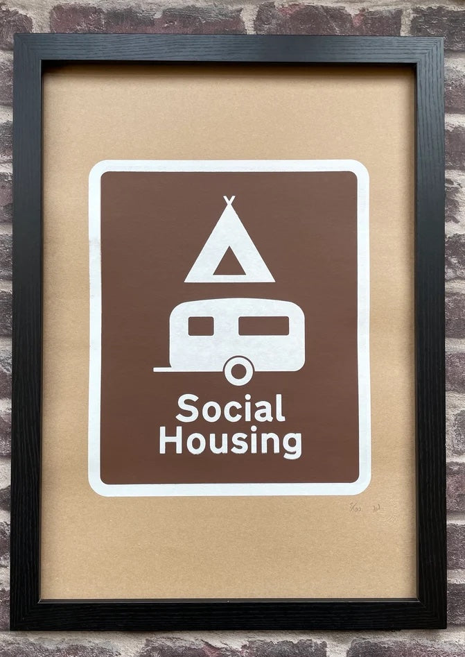 SOCIAL HOUSING SCREEN PRINT