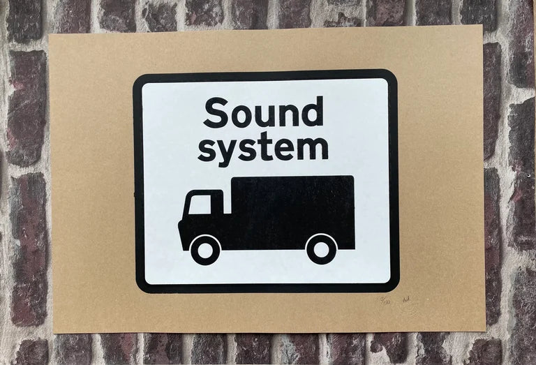 SOUND SYSTEM SCREEN PRINT